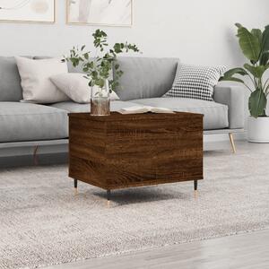 Coffee Table Brown Oak 60x44.5x45 cm Engineered Wood