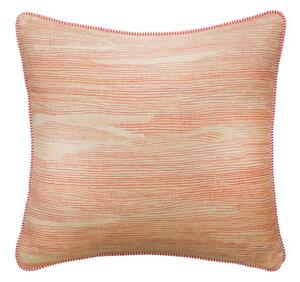 Puff Orange, Sustainable Feather, Cushion - Andrew Martin Kit Kemp Linen & Linen Blend Stripe