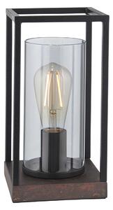 Caelan Table Lamp with Grey Tinted Glass