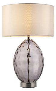 Elodie Tinted Glass Table Lamp in Smokey Grey