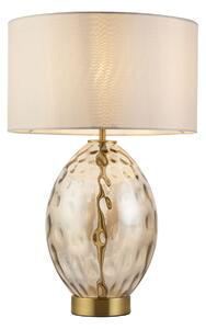 Elodie Tinted Glass Table Lamp in Champagne Lustre