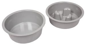 FLAMINGO Food Bowl Stand Suvi M 1100 ml and 1500 ml Grey