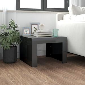 Coffee Table High Gloss Grey 50x50x35 cm Engineered Wood