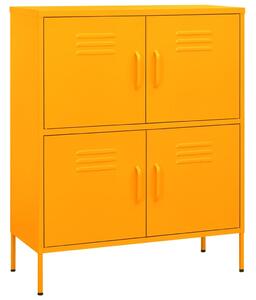 Storage Cabinet Mustard Yellow 80x35x101.5 cm Steel