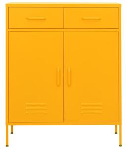 Storage Cabinet Mustard Yellow 80x35x101.5 cm Steel
