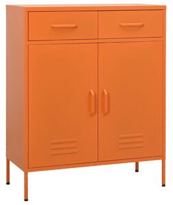 Storage Cabinet Orange 80x35x101.5 cm Steel