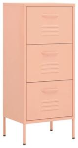 Storage Cabinet Pink 42.5x35x101.5 cm Steel