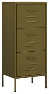 Storage Cabinet Olive Green 42.5x35x101.5 cm Steel