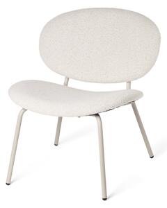 Lounge chair with bouclé fabric - 67 x 78.5 x 75.5 cm. - Off White - Søstrene Grene