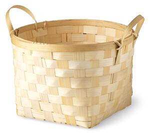 Basket - Bamboo. 24 x 24 x 16 cm. - Nature - Søstrene Grene