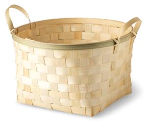 Basket - Bamboo. 28 x 28 x 17 cm. - Nature - Søstrene Grene
