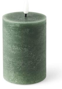 LED pillar candle 10 cm - 7 x 10 cm. - Thyme Green - Søstrene Grene