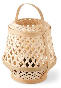 LED Table Lamp - Bamboo. Ø15.3 x 21.9 cm. - Nature - Søstrene Grene