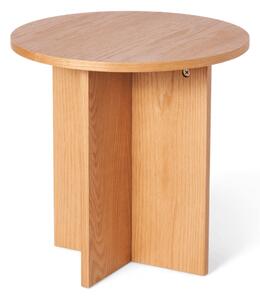 Round side table - MDF/oak veneer. Ø40 x 40 cm. - Nature - Søstrene Grene