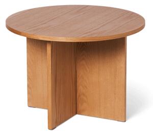 Side table - MDF/oak veneer. Ø50 x 35 cm. - Nature - Søstrene Grene