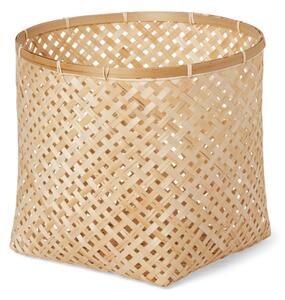 Basket - Bamboo. Ø35 x 32 cm. - Nature - Søstrene Grene