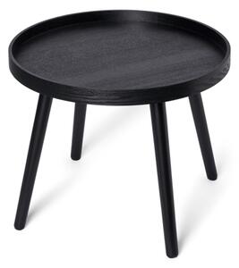 Side table - MDF/pinewood/ash veneer. Ø50 x 40 cm. - Black - Søstrene Grene