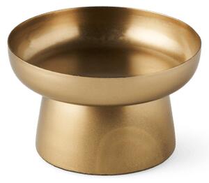 Candleholder - Brass. Ø9.5 x 5.3 cm. - Gold - Søstrene Grene