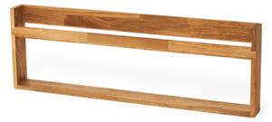 Wall-mounted magazine holder - Oak wood. 80 x 7 x 27 cm. - Nature - Søstrene Grene