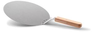 Pizza peel - Stainless steel/beech wood. 25.5 cm. - Silver Grey - Søstrene Grene
