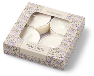 Jumbo tealight candles - Paraffin. 4 pcs. - White - Søstrene Grene