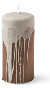 Pillar candle - Paraffin. Ø5.8 x 12 cm. 39 hours. - Warm Grey - Søstrene Grene