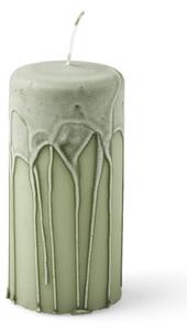 Pillar candle - Paraffin. Ø5.8 x 12 cm. 39 hours. - Dusty Green - Søstrene Grene