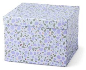 Box - Paper. 21 x 21 x 15 cm. - Ice Blue - Søstrene Grene