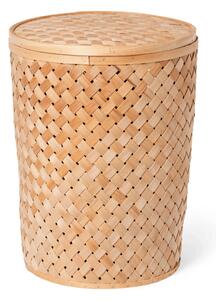 Laundry basket - Pinewood. Ø41 x 55 cm. - Nature - Søstrene Grene