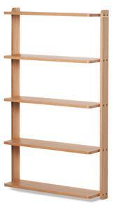 Tiered wall shelf - MDF/oak veneer. 65 x 108 x 17 cm. - Nature - Søstrene Grene
