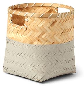 Basket - Bamboo. 24 x 24 cm. - Warm Grey - Søstrene Grene