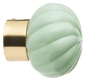 Wall lamp - Glass. Ø14 x 14.2 cm. - Dusty Green - Søstrene Grene