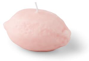 Lemon candle - Paraffin wax/stearin. 17 hours. - Rose - Søstrene Grene