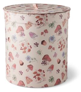 Round box - Cardboard. Ø26 x 28 cm. - Off White - Søstrene Grene