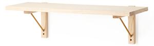 Wall shelf - Pinewood. 60 x 18.6 x 16.2 cm. - Nature - Søstrene Grene