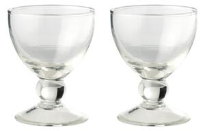 Wine glass - Glass. Ø8 x 9.8 cm. - Clear - Søstrene Grene