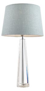 Laura Ashley Blake Cut Glass Crystal Obelisk Large Table Lamp Base In Polished Chrome Finish