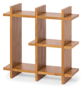 Wall shelf - MDF/poplar wood/oak veneer. 38 x 38 x 13 cm. - Nature - Søstrene Grene