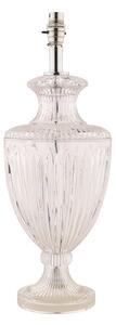 Laura Ashley Meredith Cut Glass Large Urn Table Lamp Base In Polished Chrome Finish
