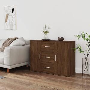 Sideboard Brown Oak 91x29.5x65 cm Engineered Wood