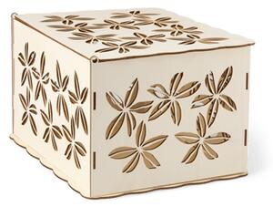 Wedding greeting box - Schima superba/plywood. 27 x 22 x 16 cm. - Nature - Søstrene Grene