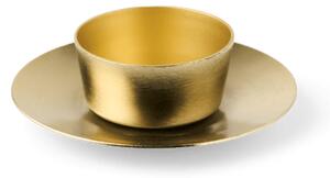 Tealight holder - Iron. Ø9.3 x 2.7 cm. - Gold - Søstrene Grene