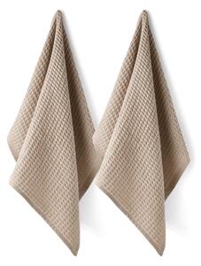 Tea towels 2-pack - Cotton. 50 x 70 cm. 2 pcs. - Warm Grey - Søstrene Grene