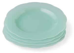 Reusable plastic plates 4-pack - Ø24. 4 pcs. - Dusty Green - Søstrene Grene