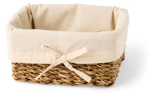 Basket - Seagrass/cotton. 22 x 18 x 11 cm. - Nature - Søstrene Grene