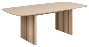 Calais Wooden Rectangular Dining Table In White Oak