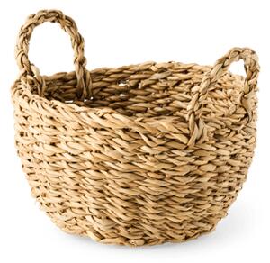 Basket with handles - Seagrass. 22 x 11 cm. - Nature - Søstrene Grene