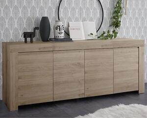 Ferndale Wooden Sideboard With 4 Doors In Cadiz Oak
