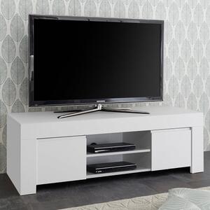 Ferndale Wooden TV Stand With 2 Doors In Matt White