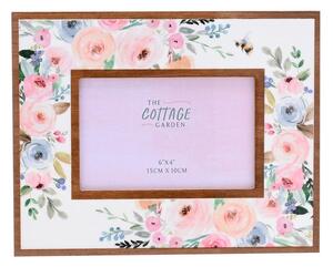 The Cottage Garden Layered Floral Landscape Photo Frame